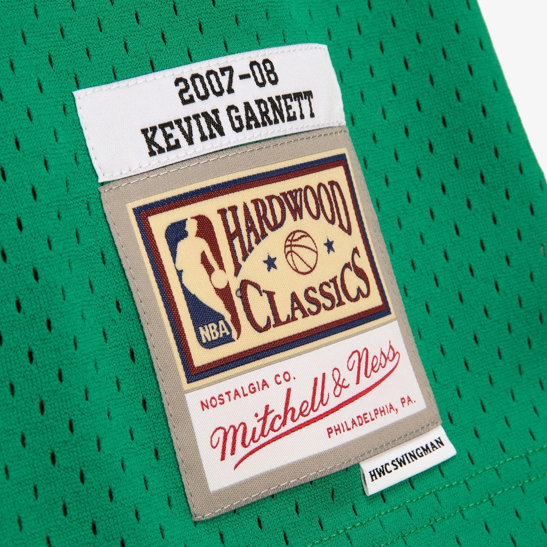 Kevin Garnett Boston Celtics Mitchell & Ness 2007 - 08 Hardwood Classics Swingman Jersey - Kelly Green