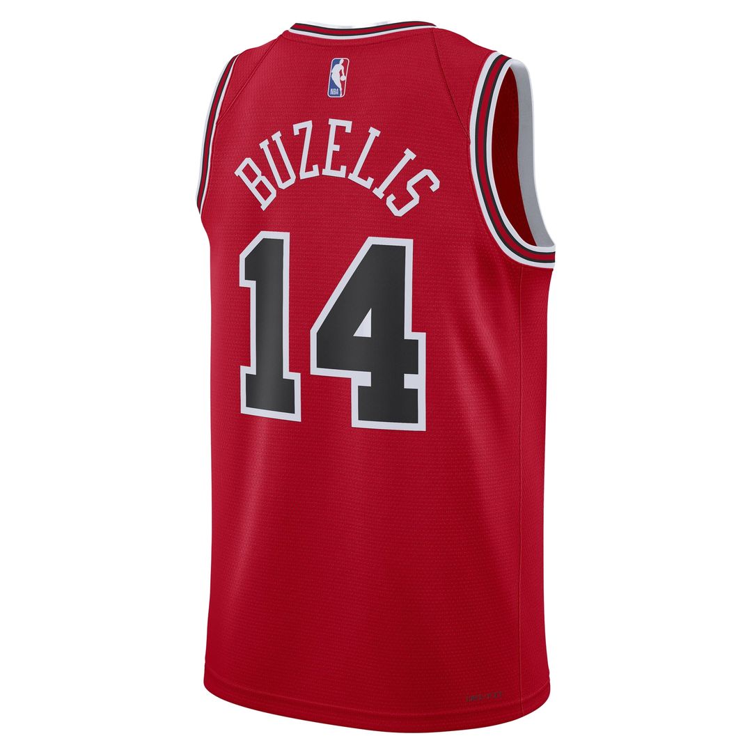 Matas Buzelis Chicago Bulls Nike Unisex Player Swingman Jersey - Icon Edition - Red