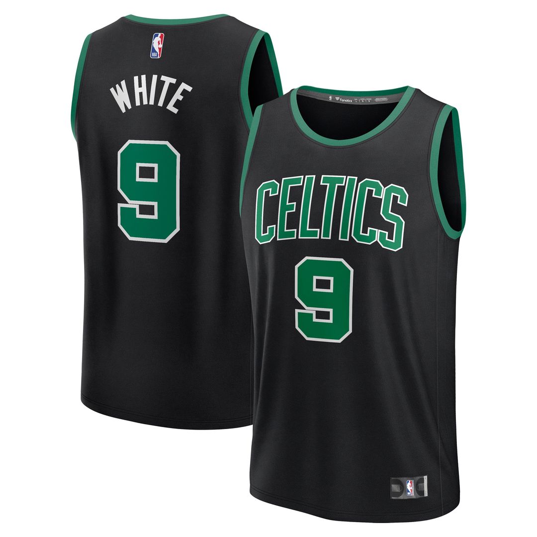 Derrick White Boston Celtics Fanatics Fast Break Player Replica Jersey - Statement Edition - Black