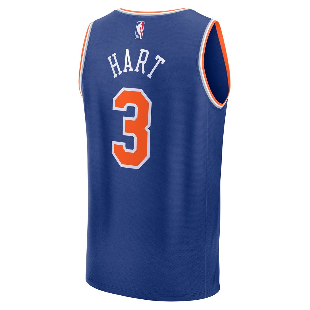 Josh Hart New York Knicks Fanatics Youth Fast Break Player Replica Jersey - Blue - Icon Edition