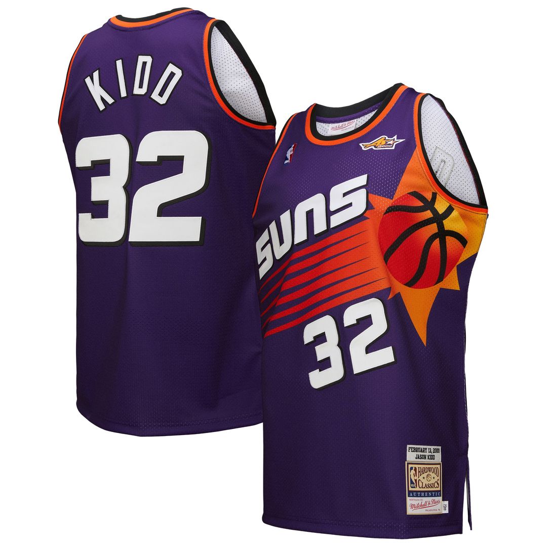 Jason Kidd Phoenix Suns Mitchell & Ness 2000 NBA All - Star Game Authentic Jersey - Purple