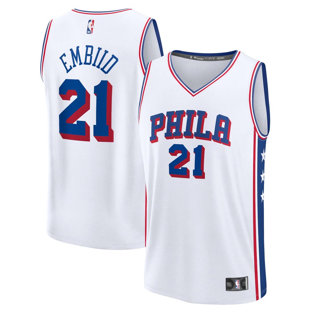 Joel Embiid Philadelphia 76ers Fanatics Fast Break Replica Jersey - Icon Edition - Royal