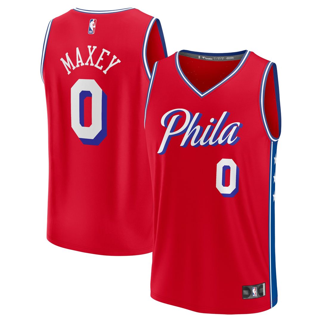 Tyrese Maxey Philadelphia 76ers Fanatics Fast Break Player Replica Jersey - Statement Edition - Red