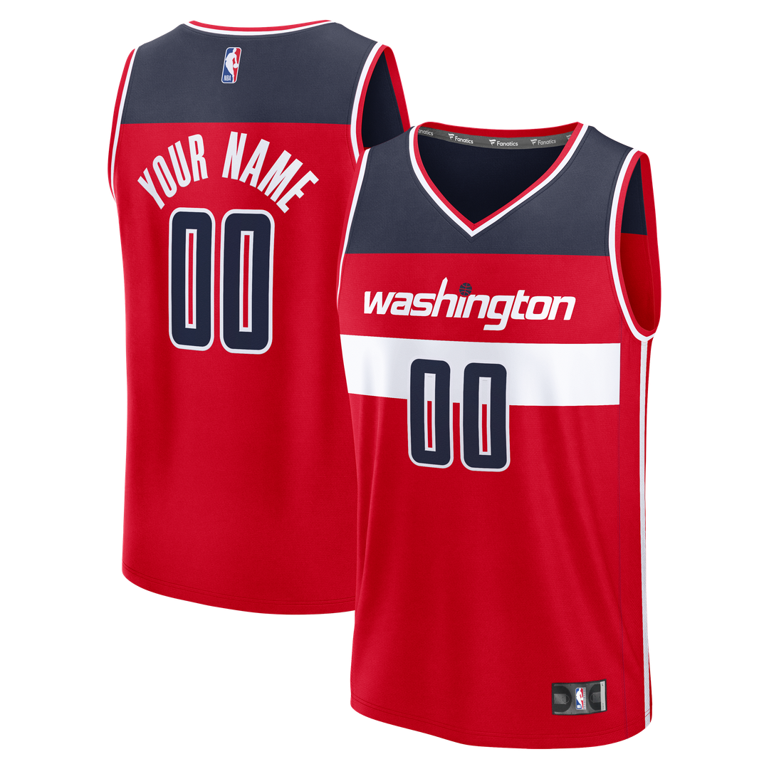 Washington Wizards Fanatics Fastbreak Custom Jersey - Red - Icon Edition