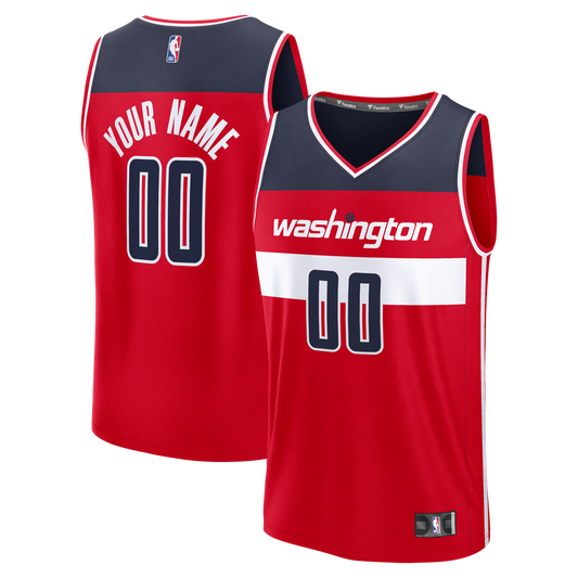 Washington Wizards Fanatics Fastbreak Custom Jersey - Red - Icon Edition