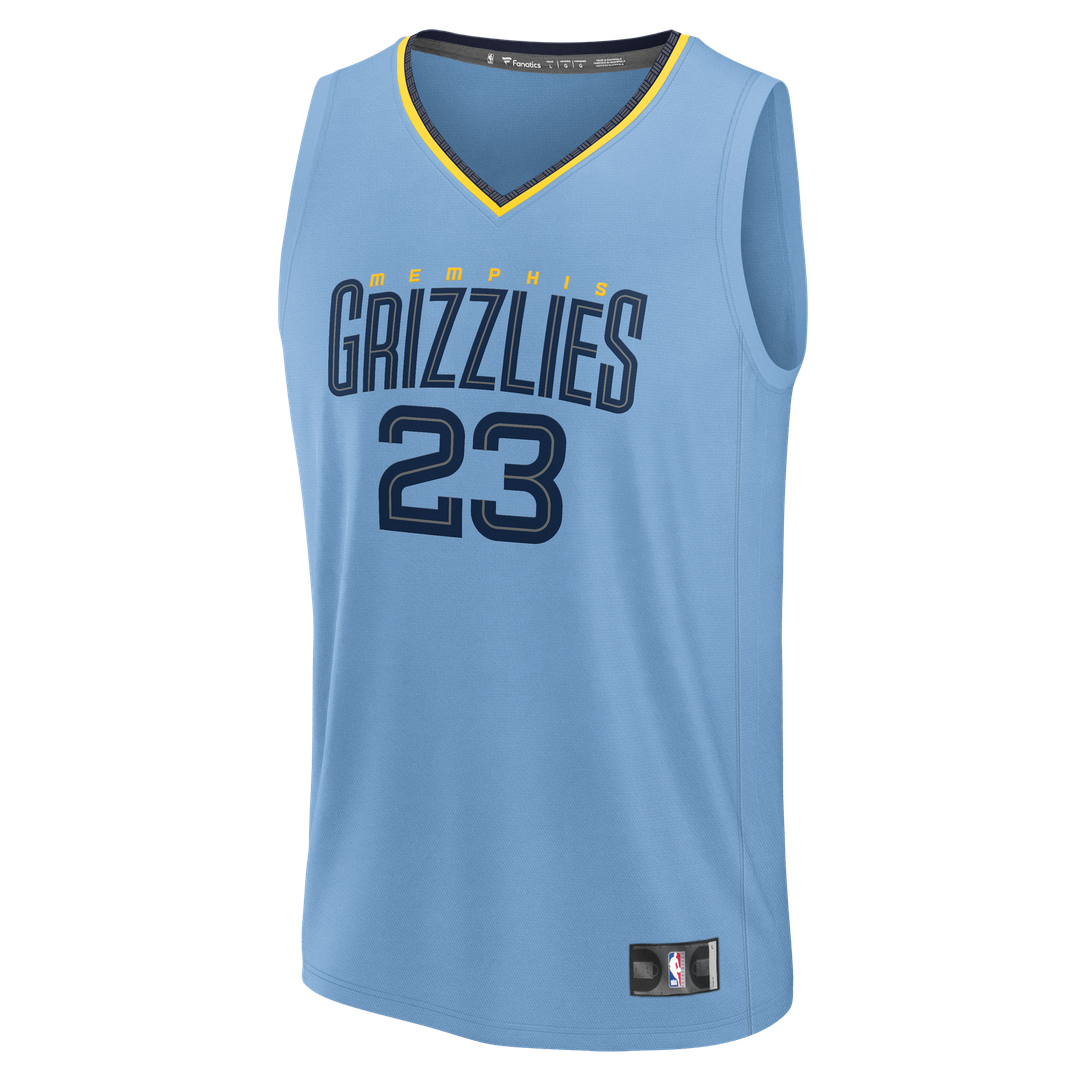 Cedric Coward Memphis Grizzlies Fanatics Fast Break Player Replica Jersey - Statement Edition - Light Blue