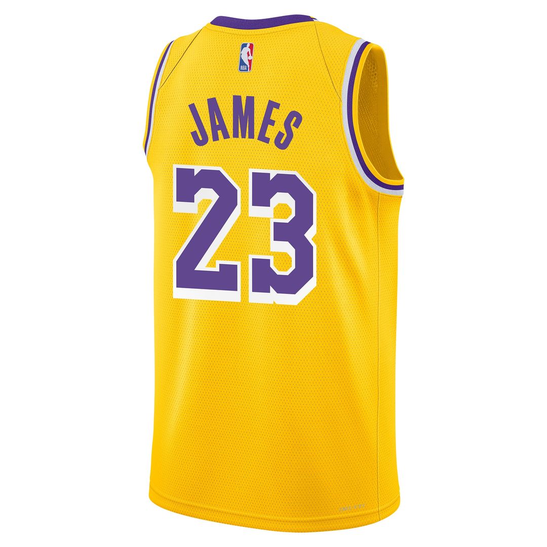 LeBron James Los Angeles Lakers Nike Youth Swingman Jersey - Icon Edition - Gold