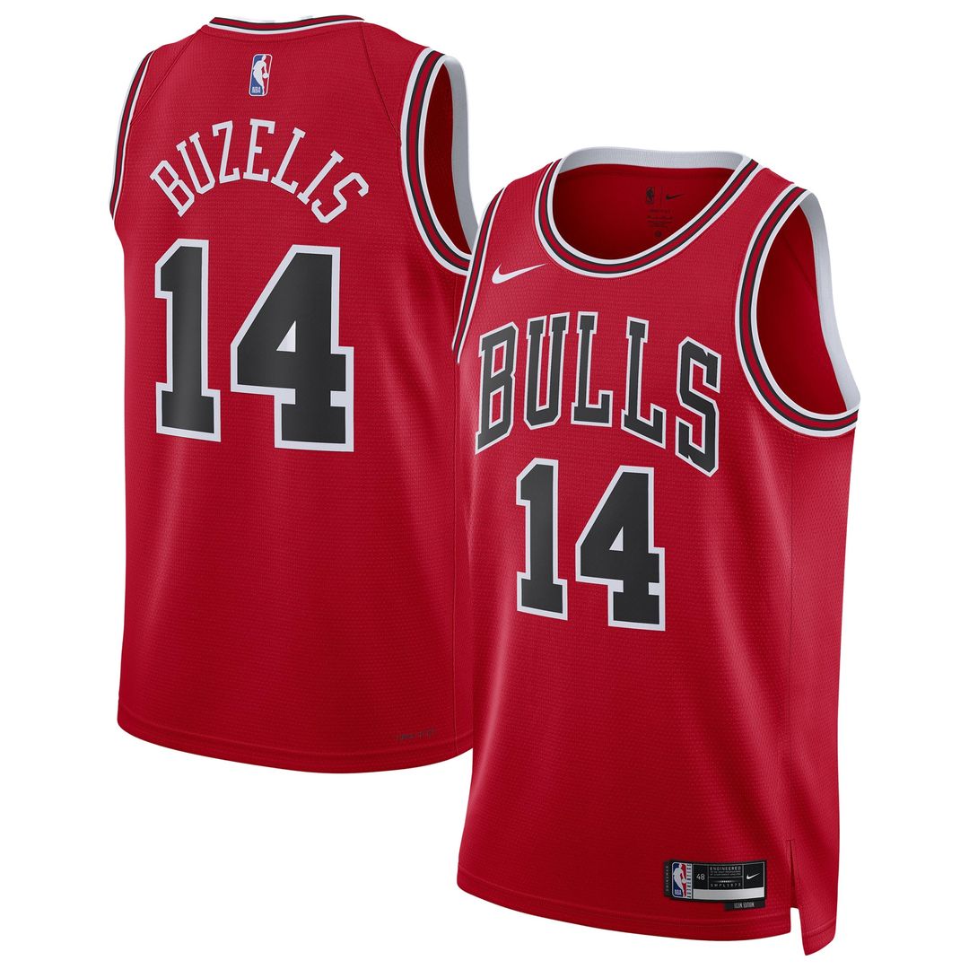 Matas Buzelis Chicago Bulls Nike Unisex Player Swingman Jersey - Icon Edition - Red