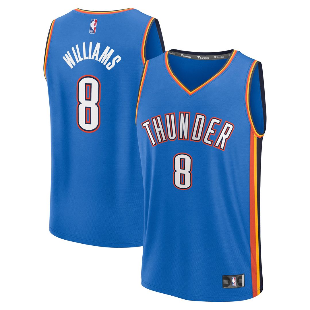 Jalen Williams Oklahoma City Thunder Fanatics Fast Break Player Replica Jersey - Icon Edition - Blue