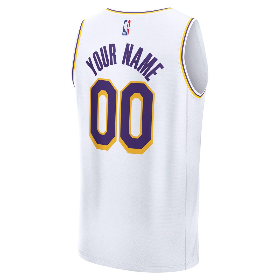 Los Angeles Lakers Fanatics Fast Break Custom Jersey - Icon Edition - Gold