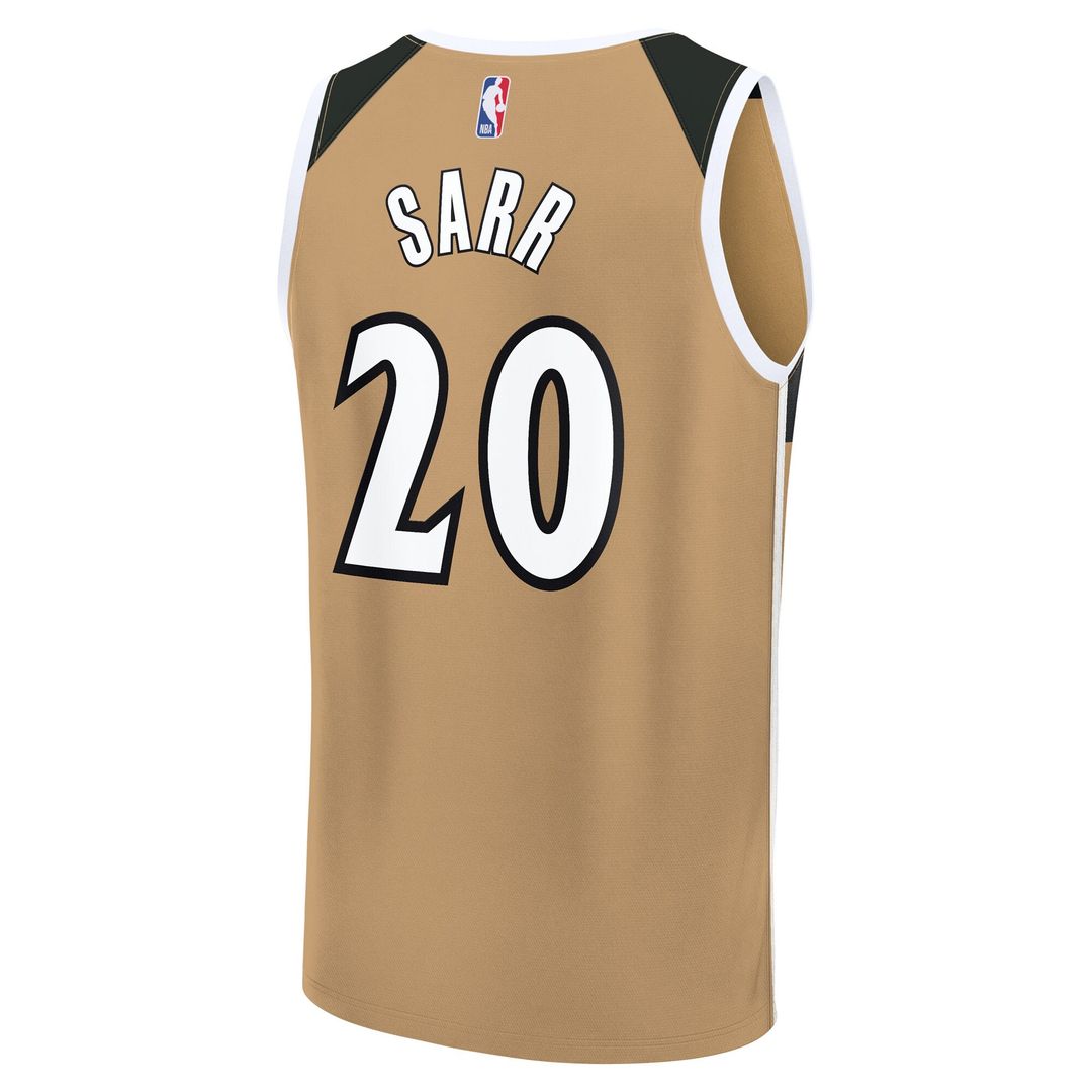 Alex Sarr Washington Wizards Fanatics Youth Fast Break Jersey - City Edition - Gold