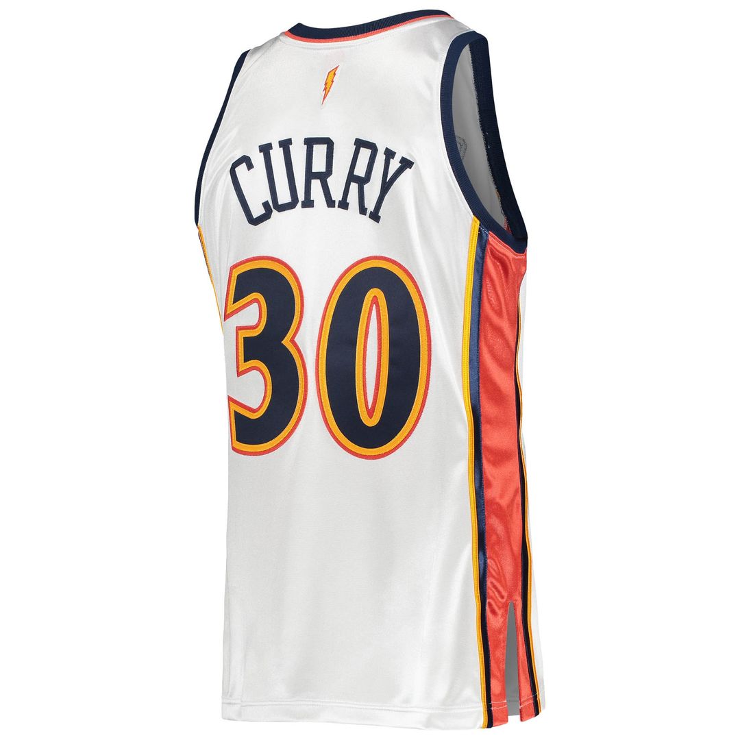 Stephen Curry Golden State Warriors Mitchell & Ness 2009/10 Hardwood Classics Authentic Jersey - White