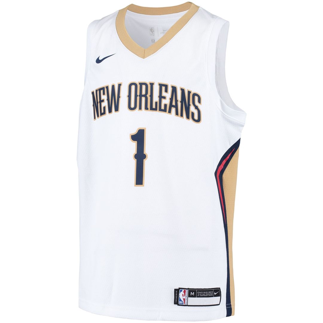 Zion Williamson New Orleans Pelicans Nike Youth Player Swingman Jersey - Association Edition - White