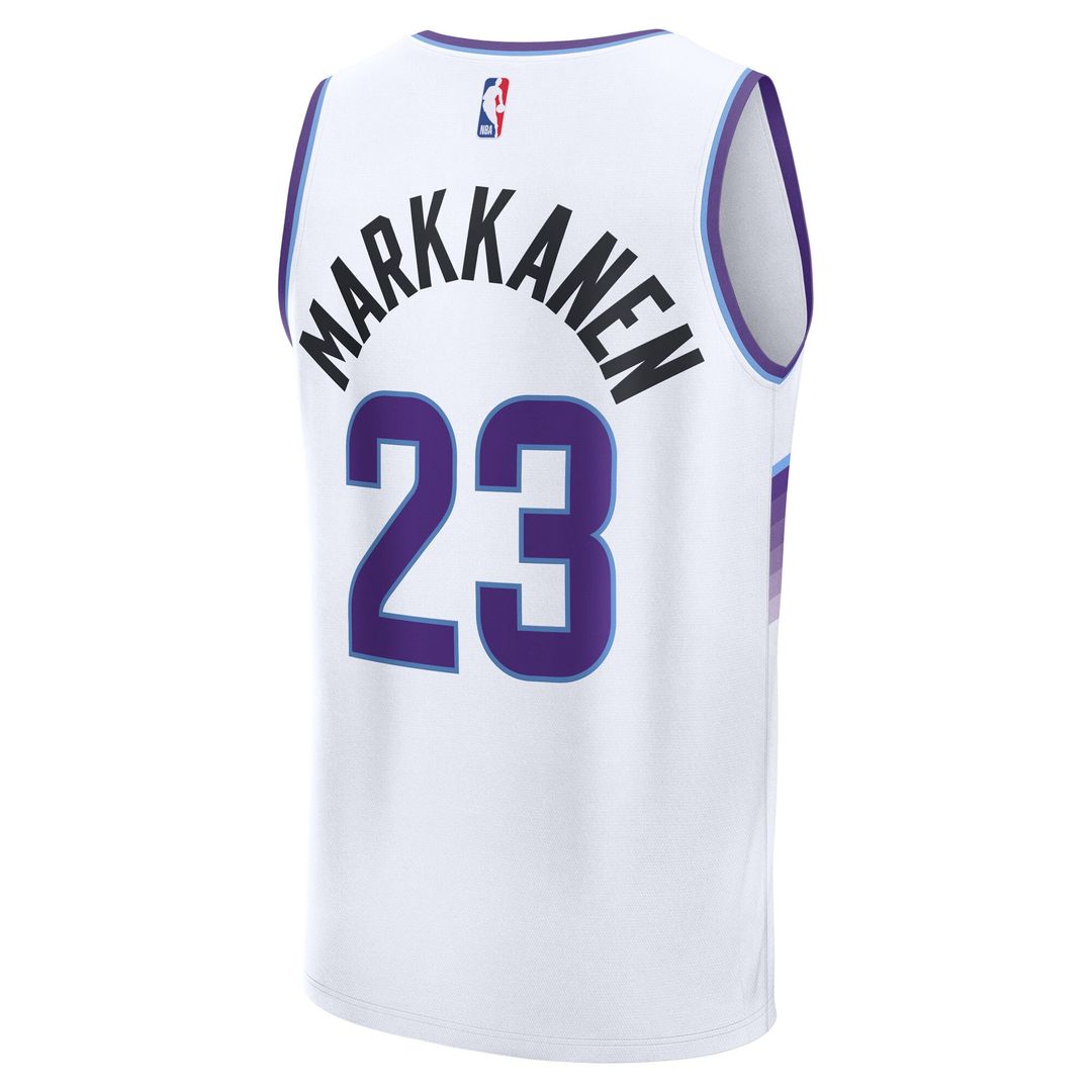 Lauri Markkanen Utah Jazz Fanatics Fast Break Replica Jersey - Association Edition - White
