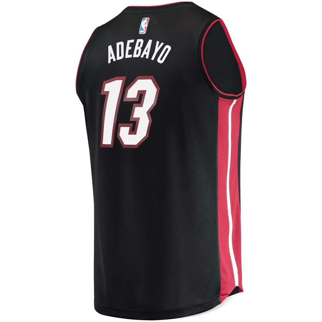 Bam Adebayo Miami Heat Fanatics Fast Break Player Replica Jersey - Icon Edition - Black