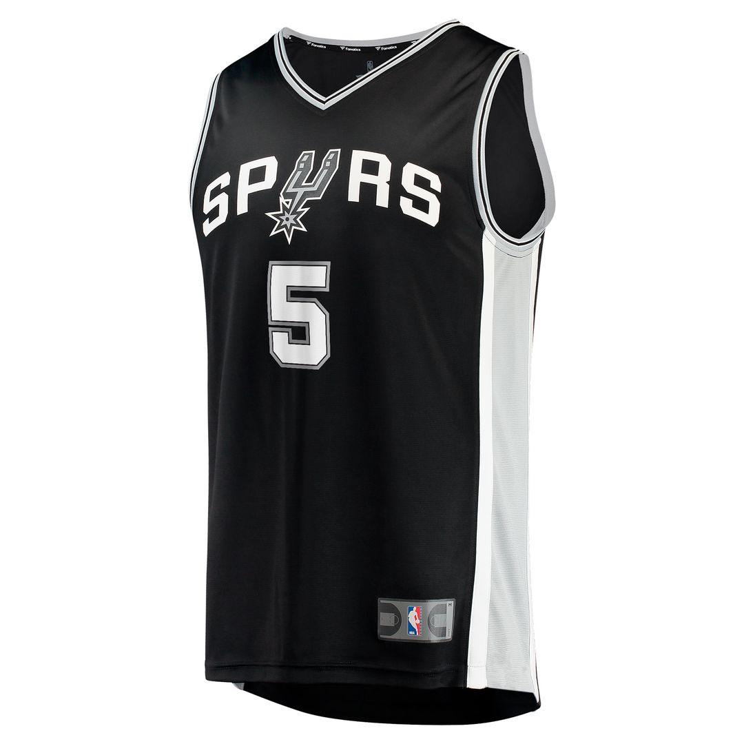 Stephon Castle San Antonio Spurs Fanatics 2024 NBA Draft Fast Break Player Jersey - Icon Edition - Black