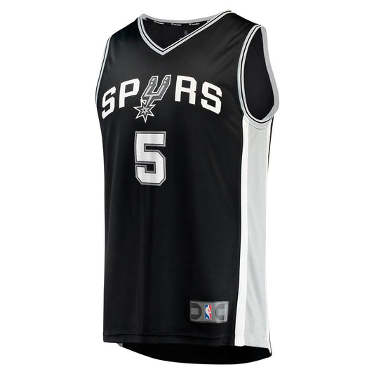 Stephon Castle San Antonio Spurs Fanatics 2024 NBA Draft Fast Break Player Jersey - Icon Edition - Black