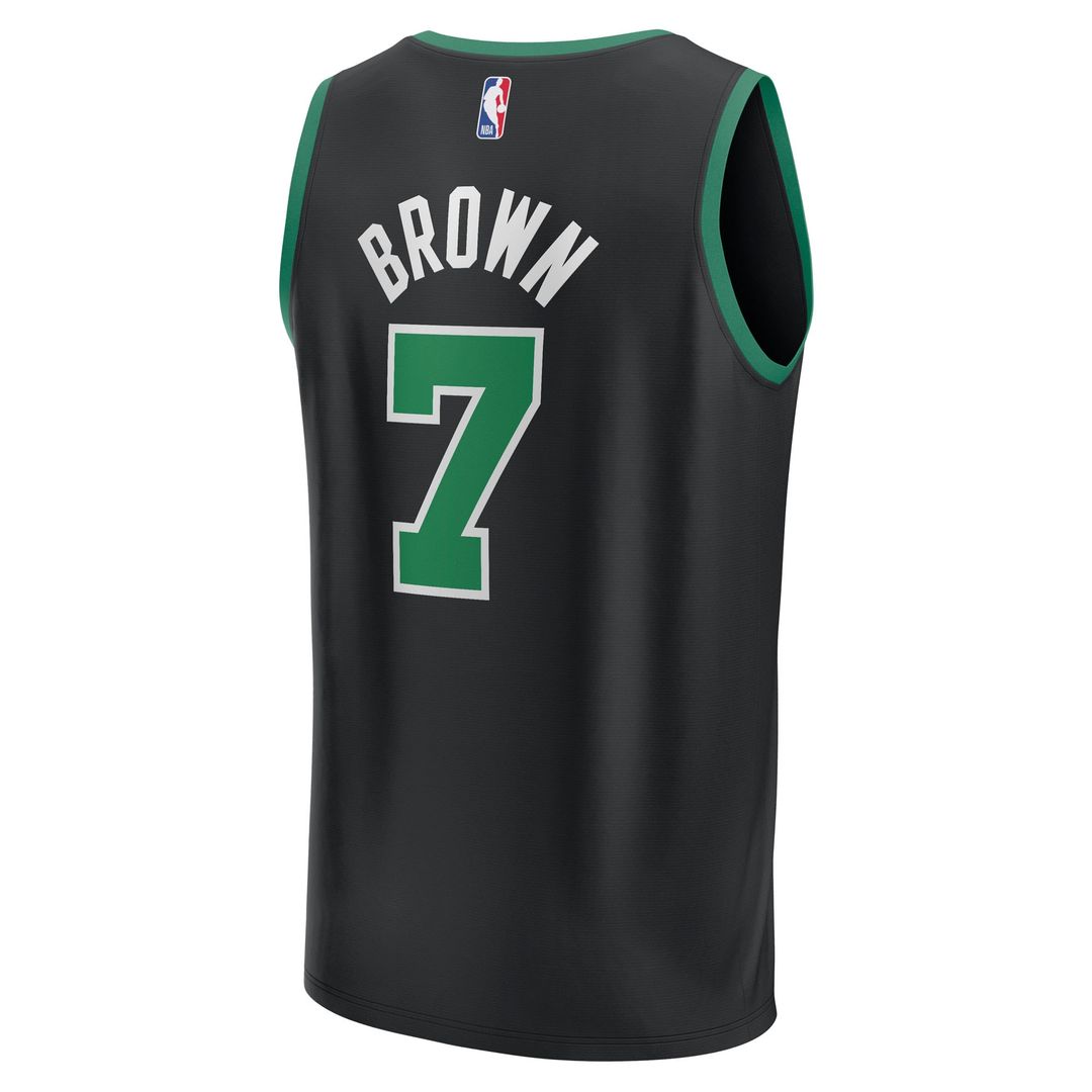 Jaylen Brown Boston Celtics Fanatics Fast Break Player Replica Jersey - Statement Edition - Black