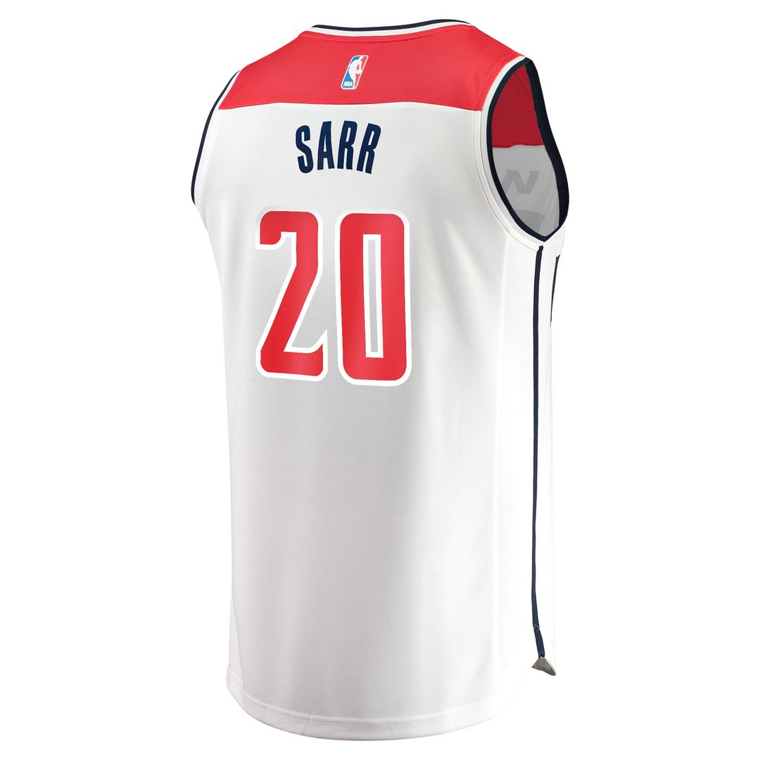 Alexandre Sarr Washington Wizards Fanatics Youth Fast Break Player Replica Jersey - Association Edition - White