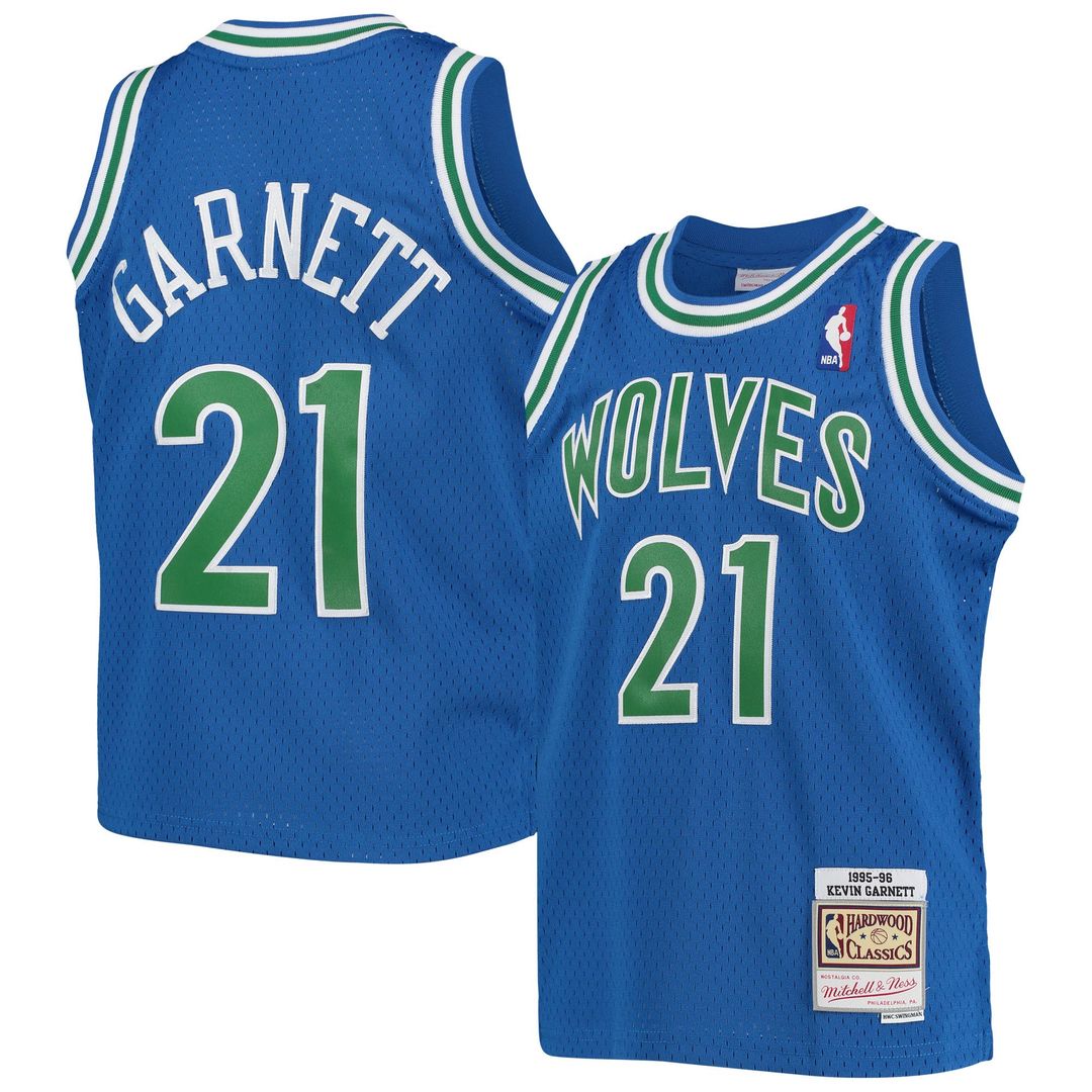 Kevin Garnett Minnesota Timberwolves Mitchell & Ness Youth 1997/98 Hardwood Classics Swingman Jersey - Black