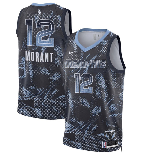 Ja Morant Memphis Grizzlies Nike Unisex 2025 Select Series Player Swingman Jersey - Navy