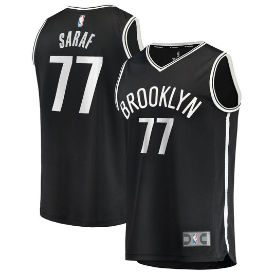 Ben Saraf Brooklyn Nets Fanatics Youth Fast Break Replica Jersey - Black - Icon Edition