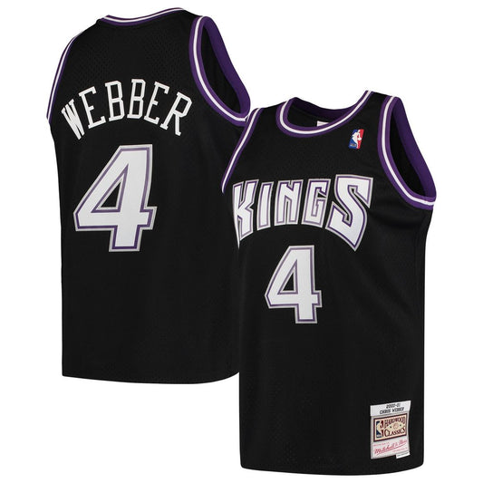 Chris Webber Sacramento Kings Mitchell & Ness 2000/01 Hardwood Classics Swingman Jersey - Black