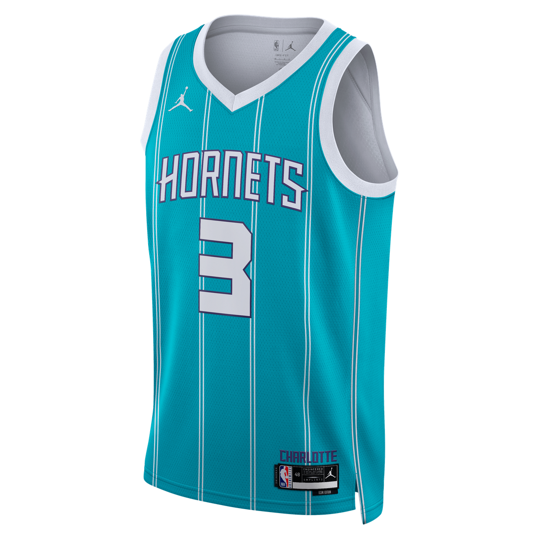Coby White Charlotte Hornets Jordan Brand Unisex Swingman Jersey - Icon Edition - Teal