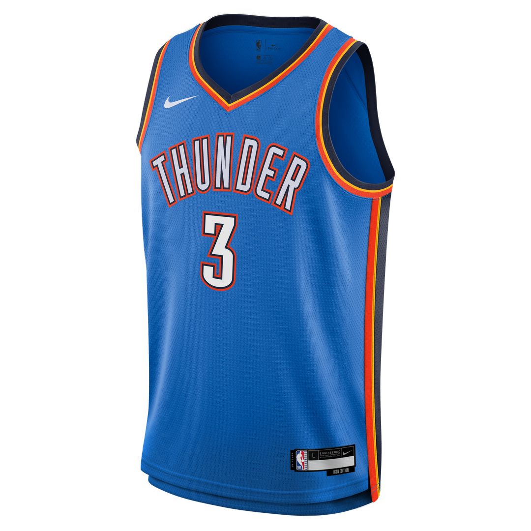 Jared McCain Oklahoma City Thunder Nike Youth Swingman Jersey - Icon Edition - Blue