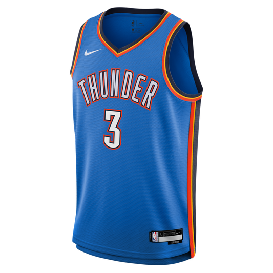 Jared McCain Oklahoma City Thunder Nike Youth Swingman Jersey - Icon Edition - Blue