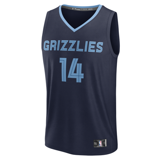 Zach Edey Memphis Grizzlies Fanatics Fast Break Replica Jersey - Icon Edition - Navy