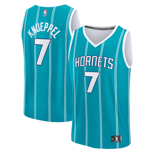 Kon Knueppel Charlotte Hornets Fanatics 2025 NBA Draft First Round Pick Fast Break Replica Jersey - Icon Edition - Teal
