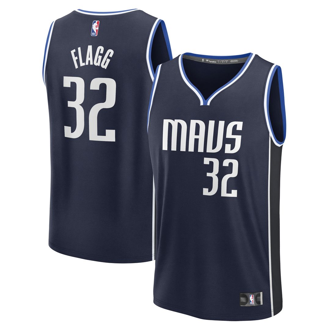 Cooper Flagg Dallas Mavericks Fanatics 2025 NBA Draft First Round Pick Fast Break Replica Jersey - Statement Edition - Navy