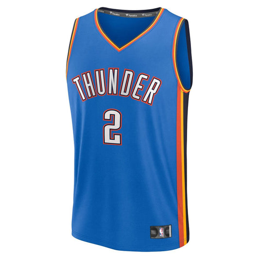 Shai Gilgeous - Alexander Oklahoma City Thunder Fanatics Fast Break Player Replica Jersey - Icon Edition - Blue