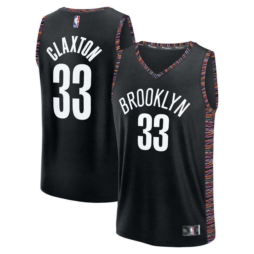 Nic Claxton Brooklyn Nets Fanatics 2025/26 City Edition Fast Break Jersey - Black