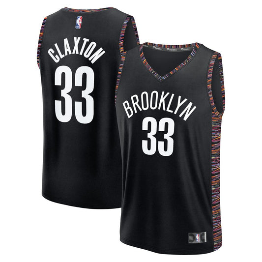 Nic Claxton Brooklyn Nets Fanatics 2025/26 City Edition Fast Break Jersey - Black