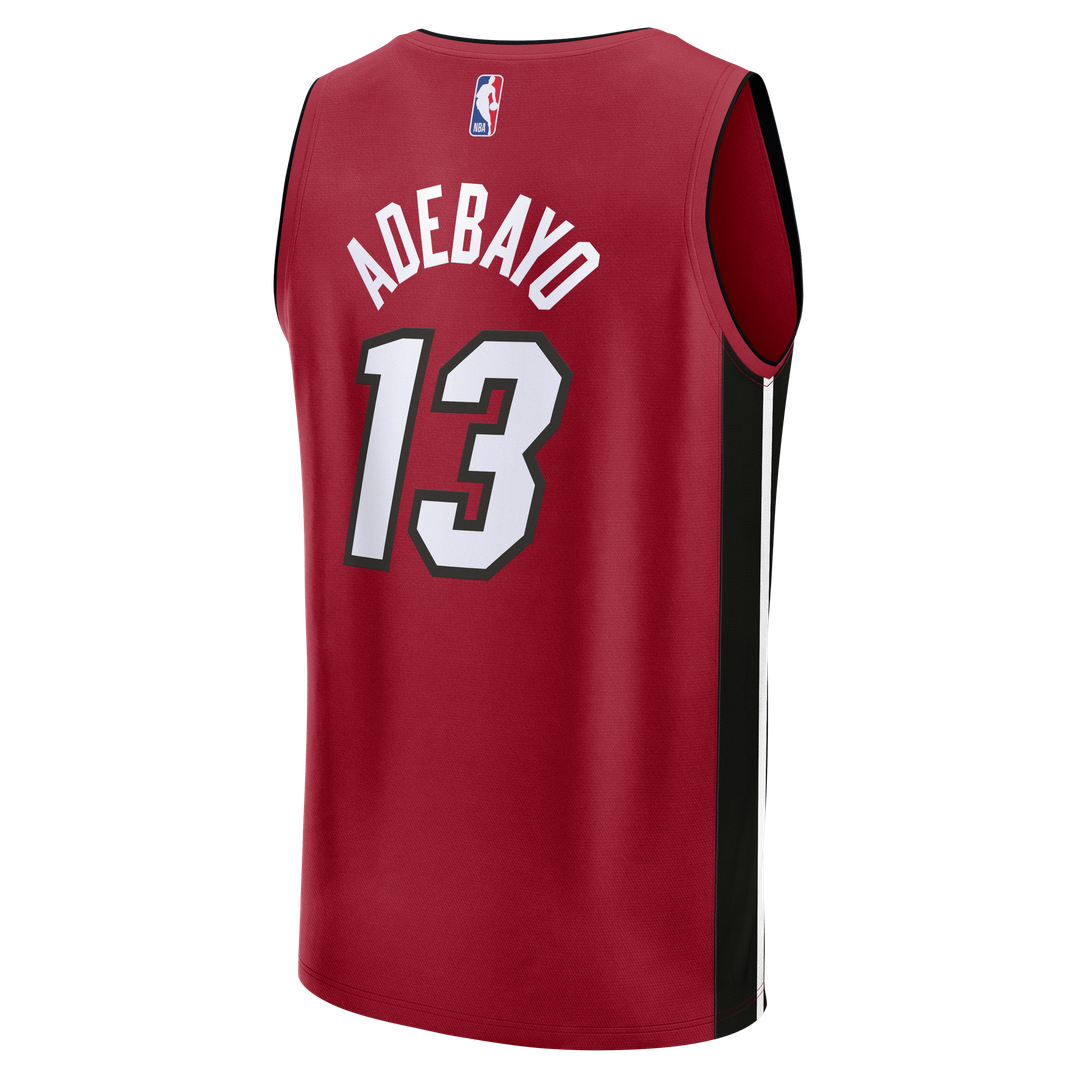 Bam Adebayo Miami Heat Fanatics Fast Break Player Replica Jersey - Statement Edition - Red