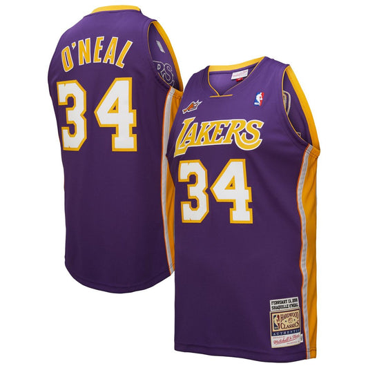 Shaquille O'Neal Los Angeles Lakers Mitchell & Ness 2000 NBA All - Star Game Authentic Jersey - Purple
