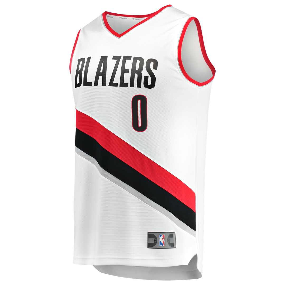 Damian Lillard Portland Trail Blazers Fanatics Fast Break Replica Jersey - White - Association Edition