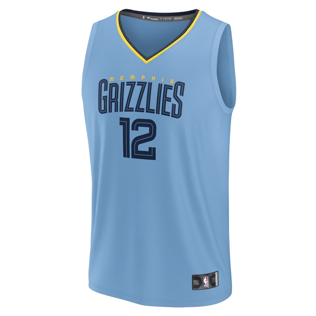 Ja Morant Memphis Grizzlies Fanatics Youth Fast Break Player Replica Jersey - Statement Edition - Light Blue