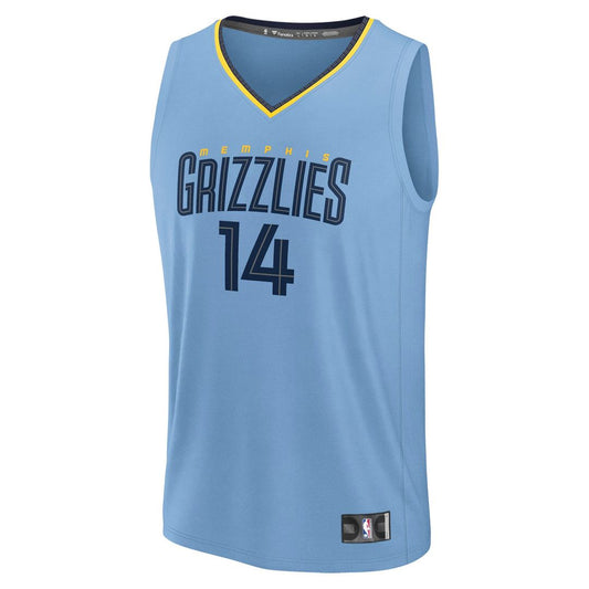 Zach Edey Memphis Grizzlies Fanatics Fast Break Player Replica Jersey - Statement Edition - Light Blue