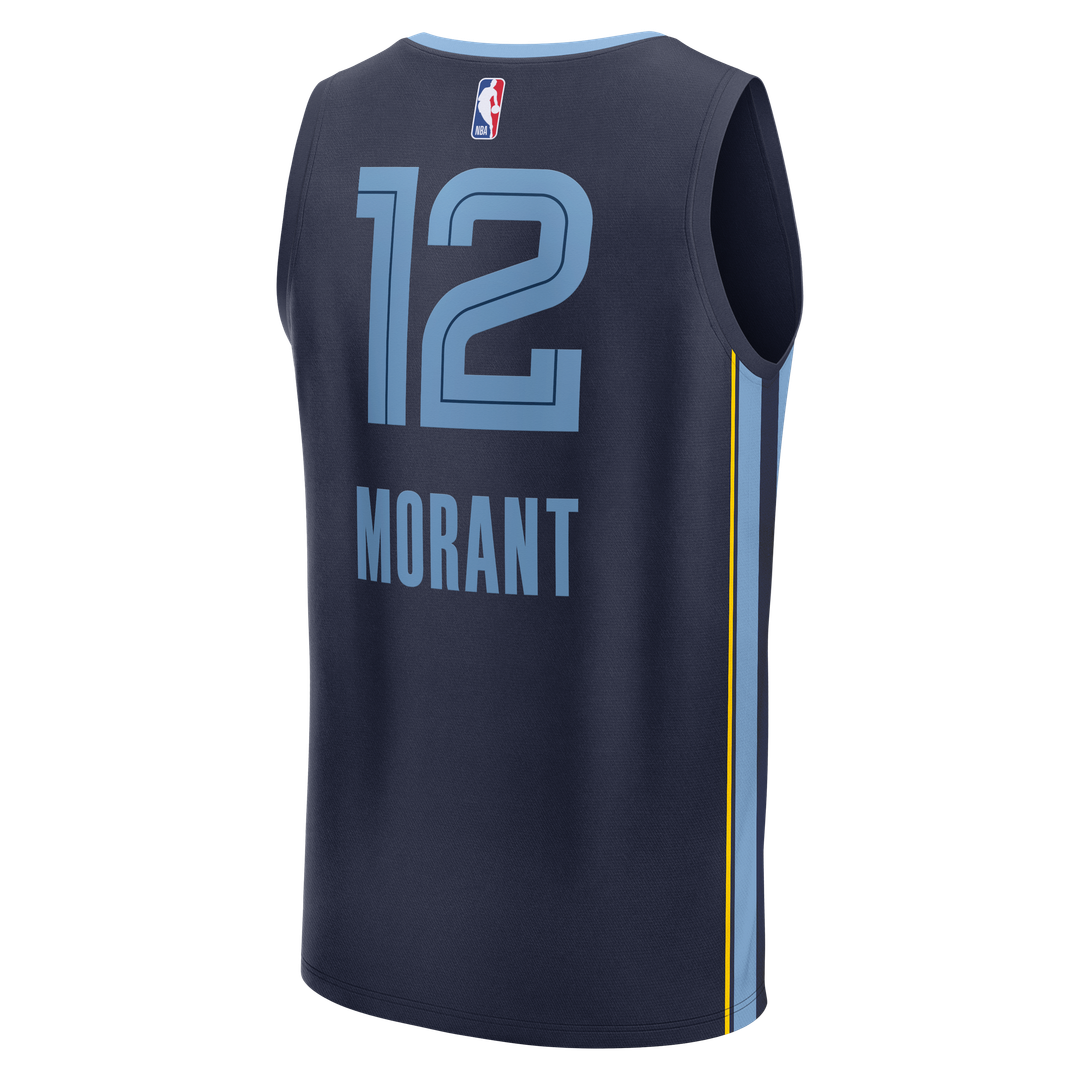 Ja Morant Memphis Grizzlies Fanatics Fast Break Player Replica Jersey - Icon Edition - Navy