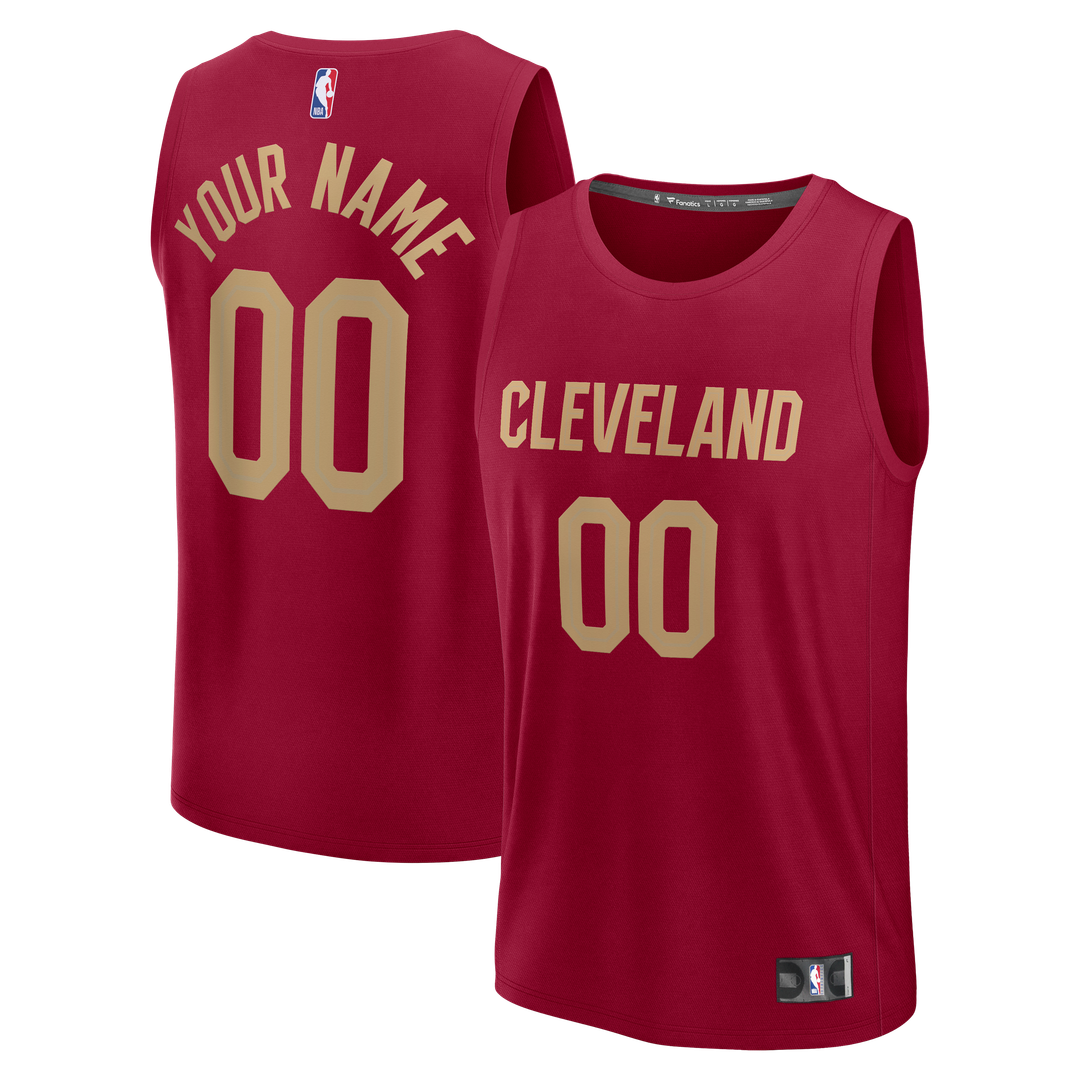 Cleveland Cavaliers Fanatics Youth Fastbreak Custom Jersey - Association Edition - White