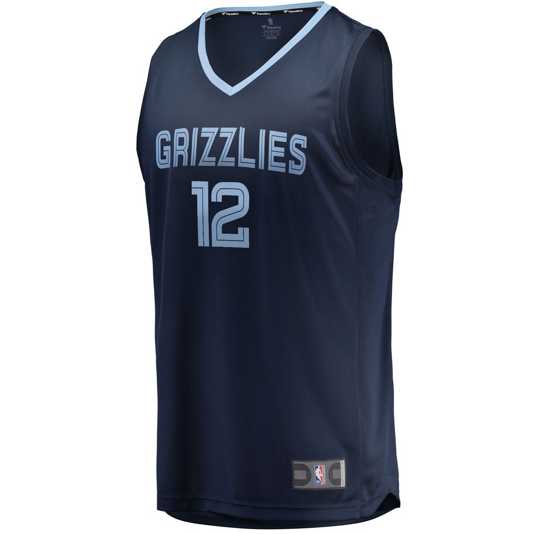 Ja Morant Memphis Grizzlies Fanatics Fast Break Replica Jersey Navy - Icon Edition