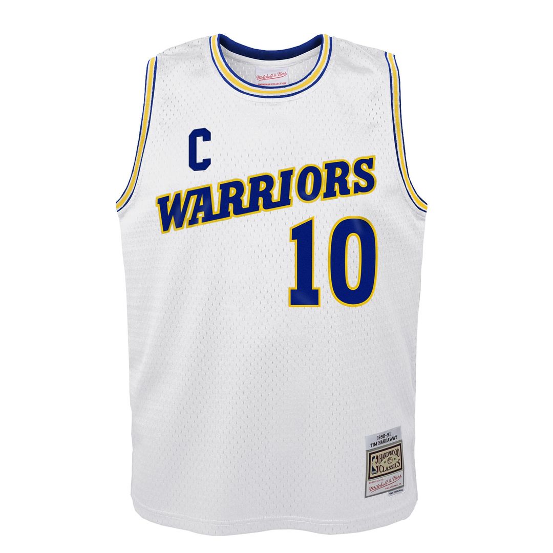 Tim Hardaway Golden State Warriors Mitchell & Ness Youth 1990 - 91 Hardwood Classics Swingman Throwback Home Jersey - White