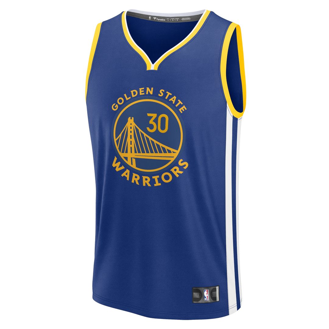Stephen Curry Golden State Warriors Fanatics Youth Fast Break Player Replica Jersey - Icon Edition - Royal