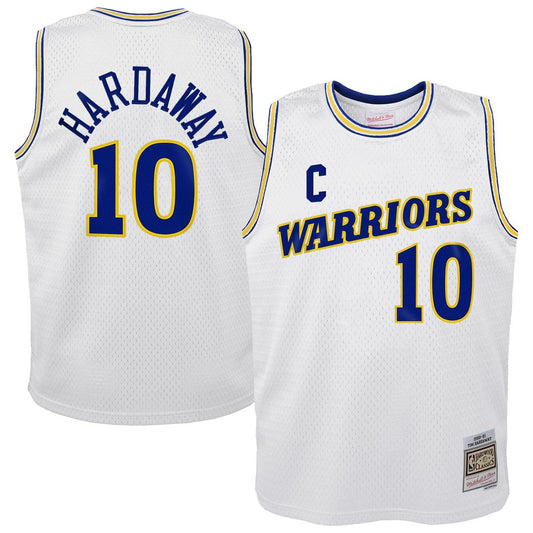 Tim Hardaway Golden State Warriors Mitchell & Ness Youth 1990 - 91 Hardwood Classics Swingman Throwback Home Jersey - White