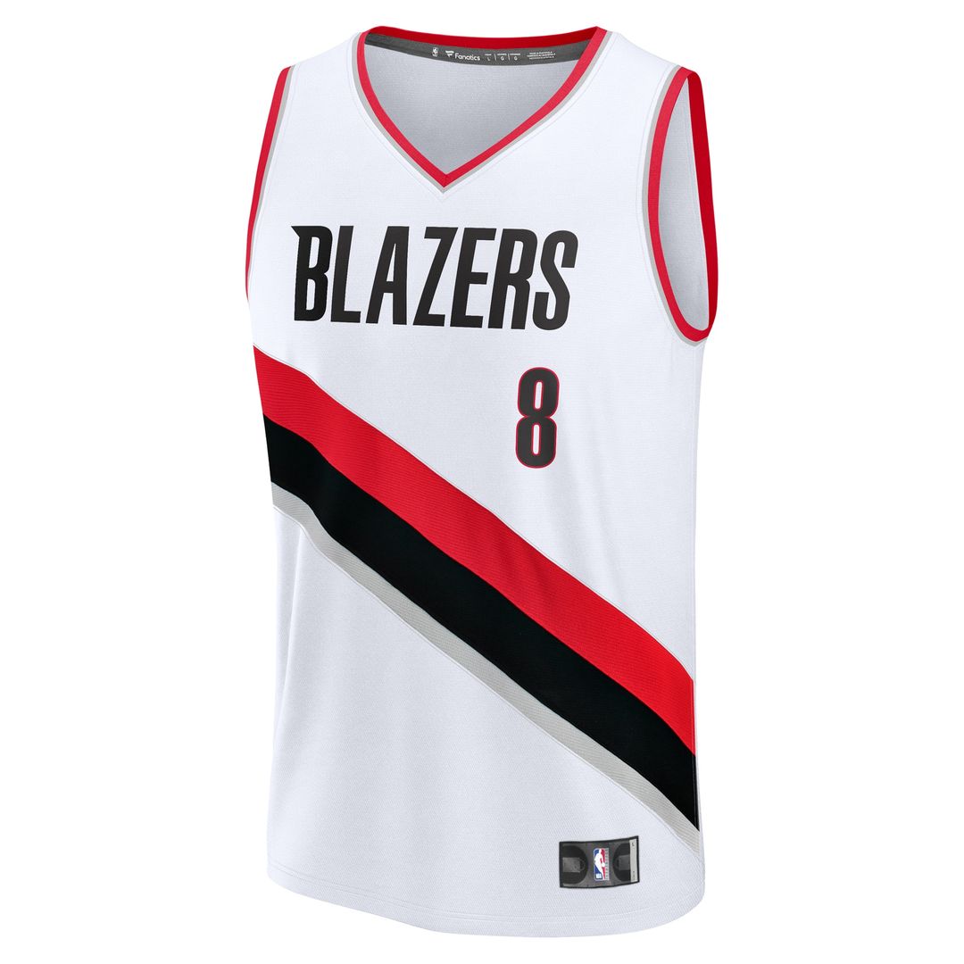 Deni Avdija Portland Trail Blazers Fanatics Fast Break Player Replica Jersey - Association Edition - White