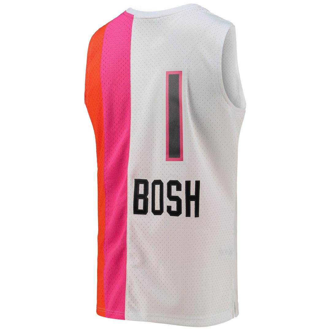 Chris Bosh Miami Heat Mitchell & Ness 2011/12 Hardwood Classics Swingman Jersey - White