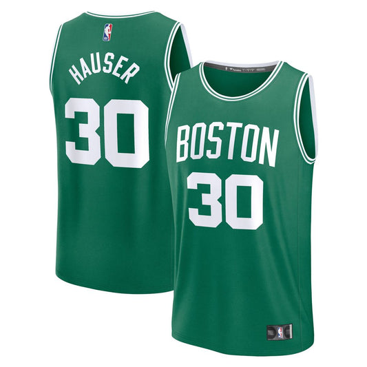 Sam Hauser Boston Celtics Fanatics Fast Break Player Replica Jersey - Icon Edition - Kelly Green